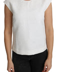 Dolce & Gabbana Elegant White Cotton Blend Blouse