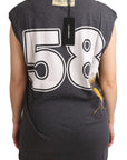 Dolce & Gabbana Elegant Gray Cotton Cap Sleeve Tee