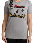 Dolce & Gabbana Sequined Motive Cotton Tee