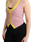 Dolce & Gabbana Chic Sleeveless Vest in Pink Hues