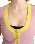 Dolce & Gabbana Chic Sleeveless Vest in Pink Hues