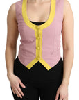 Dolce & Gabbana Chic Sleeveless Vest in Pink Hues