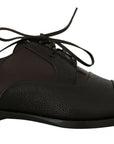 Dolce & Gabbana Elegant Brown Leather Formal Lace-ups