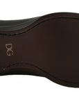 Dolce & Gabbana Elegant Brown Leather Formal Lace-ups