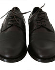 Dolce & Gabbana Elegant Brown Leather Formal Lace-ups