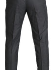 Dolce & Gabbana Elegant Gray Slim Fit Dress Trousers