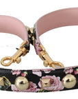 Dolce & Gabbana Elegant Floral Leather Shoulder Strap