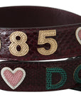 Dolce & Gabbana Exquisite Bordeaux Shoulder Strap Accessory