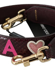 Dolce & Gabbana Exquisite Bordeaux Shoulder Strap Accessory