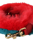 Dolce & Gabbana Elegant Red Lapin Fur Shoulder Strap