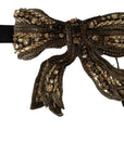 Dolce & Gabbana Elegant Silk Gold Bowtie - Dazzle in Style