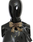 Dolce & Gabbana Elegant Silk Gold Bowtie - Dazzle in Style