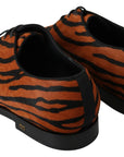 Dolce & Gabbana Tiger Pattern Dress Shoes with Pony Hair