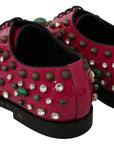 Dolce & Gabbana Fuchsia Pink Crystal Patent Flats