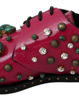 Dolce & Gabbana Fuchsia Pink Crystal Patent Flats