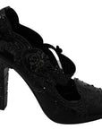 Dolce & Gabbana Elegant Crystal Embellished Cinderella Pumps