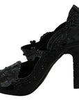 Dolce & Gabbana Elegant Crystal Embellished Cinderella Pumps