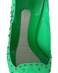 Dolce & Gabbana Enchanting Crystal Cinderella Pumps in Lush Green