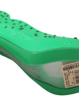 Dolce & Gabbana Enchanting Crystal Cinderella Pumps in Lush Green