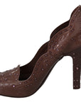 Dolce & Gabbana Elegant Crystal-Embellished Cinderella Pumps