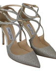 Jimmy Choo Platinum Ice Lancer Leather Pumps - Elegance Refined
