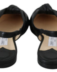 Jimmy Choo Elegant Pointed Toe Leather Flats