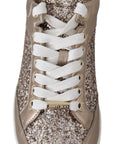 Jimmy Choo Ballet Pink Glitter Leather Sneakers
