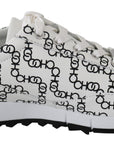 Jimmy Choo Elegant Monochrome Leather Sneakers