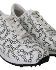 Jimmy Choo Elegant Monochrome Leather Sneakers