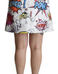 Dolce & Gabbana Chic Cartoon Brocade Mini Skirt