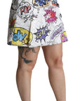 Dolce & Gabbana Chic Cartoon Brocade Mini Skirt