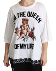 Dolce & Gabbana Elegant White Cotton Blend T-Shirt