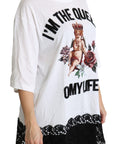 Dolce & Gabbana Elegant White Cotton Blend T-Shirt