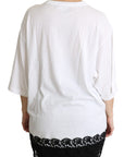 Dolce & Gabbana Elegant White Cotton Blend T-Shirt