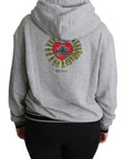 Dolce & Gabbana Exclusive Hooded Gray Cotton Sweater