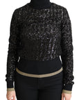 Dolce & Gabbana Elegant Sequined Turtleneck Sweater