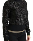 Dolce & Gabbana Elegant Sequined Turtleneck Sweater