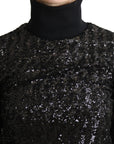 Dolce & Gabbana Elegant Sequined Turtleneck Sweater