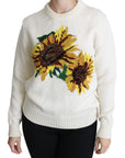 Dolce & Gabbana Elegant Knitted Sunflower Sweater