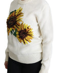 Dolce & Gabbana Elegant Knitted Sunflower Sweater