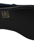 Dolce & Gabbana Elegant Blue Embroidered Loafers