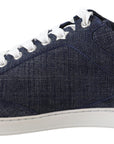 Jimmy Choo Chic Slip-On Blue Denim Suede Sneakers