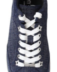 Jimmy Choo Chic Slip-On Blue Denim Suede Sneakers