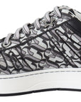 Jimmy Choo Glittering Slip-On Sneakers - Silver and Black