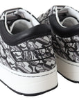 Jimmy Choo Glittering Slip-On Sneakers - Silver and Black