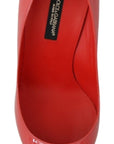 Dolce & Gabbana Elegant Dark Pink Patent Leather Pumps