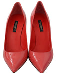 Dolce & Gabbana Elegant Dark Pink Patent Leather Pumps