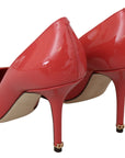 Dolce & Gabbana Elegant Dark Pink Patent Leather Pumps