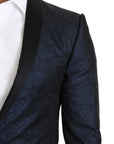 Dolce & Gabbana Elegant Martini Blue Slim Fit Blazer
