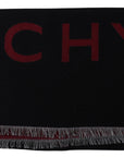 Givenchy Elegant Unisex Wool Silk Blend Scarf